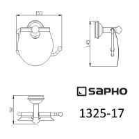 Товар: Держатель туалетной бумаги Sapho Astor с крышкой Хром арт-1325-17 - фото 2 Держатель туалетной бумаги Sapho Astor с крышкой Хром арт-1325-17 — фото 2, Держатели туалетной бумаги