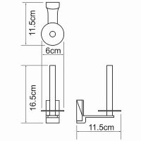 Товар: Держатель запасного рулона WasserKRAFT Leine Хром арт-K-5097 - фото 3 Держатель запасного рулона WasserKRAFT Leine Хром арт-K-5097 — фото 3, Держатели для запасных рулонов