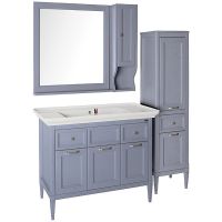 Тумба под раковину ASB-Woodline Гранда 105 Grigio арт-11486 — фото 4, Тумбы под раковину