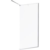 Душевая перегородка AM.PM Func 90 профиль Хром матовый стекло прозрачное арт-W84WI-90-F1-MTE — фото 2, Душевые перегородки