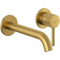 Смеситель для раковины Kludi Bozz Золото брашированное арт-38245N076 — фото 1, Смесители для раковины