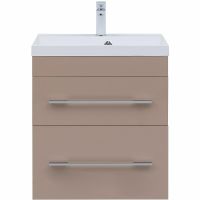 Тумба под раковину Aquanet Верона 60 подвесная Капучино арт-304536 — фото 2, Тумбы под раковину