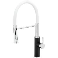 Смеситель для кухни Frap Черный Белый арт-F4452-7 — фото 1, Смесители для кухни