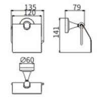 Товар: Держатель туалетной бумаги CeramaLux Luxury с крышкой Черный Золото арт-57507 - фото 2 Держатель туалетной бумаги CeramaLux Luxury с крышкой Черный Золото арт-57507 — фото 2, Держатели туалетной бумаги