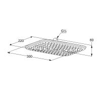 Товар: Верхний душ Kludi Freshline Хром арт-6445005-00 - фото 2 Верхний душ Kludi Freshline Хром арт-6445005-00 — фото 2, Верхние души