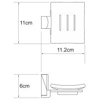 Товар: Мыльница WasserKRAFT Leine Хром арт-K-5029W - фото 3 Мыльница WasserKRAFT Leine Хром арт-K-5029W — фото 3, Мыльницы