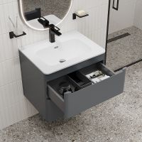 Тумба с раковиной Iddis Edifice 60 подвесная Темно-серая арт-EDI60D0i95K — фото 6, Тумбы с раковиной