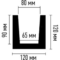 Декоративная балка Decomaster 3000x120x120 мм арт-145 — фото 2, Декоративные элементы