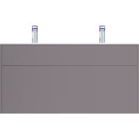 Тумба под раковину AM.PM Inspire V2.0 120 подвесная Серая матовая арт-M50AFHX1203EGM — фото 1, Тумбы под раковину