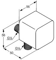 Шланговое подключение Kludi A-Qa Хром арт-6554305-00 — фото 5, Шланговые подключения