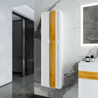 Подвесной шкаф Бриклаер Берлин 40 Белый глянец арт-4627125416118 — фото 1, Шкафы для ванной