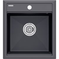 Кухонная мойка Paulmark Stepia 45 Антрацит арт-PM114651-AN — фото 1, Кухонные мойки