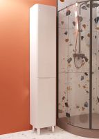 Шкаф пенал Эстет Kare Luxe 35 R Белый арт-ФР-00006000 — фото 3, Пеналы для ванной комнаты