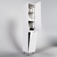 Товар: Шкаф пенал Style Line Марелла 30 Люкс Plus с бельевой корзиной Белый глянец антискрейтч арт-СС-00002419 - фото 3 Шкаф пенал Style Line Марелла 30 Люкс Plus с бельевой корзиной Белый глянец антискрейтч арт-СС-00002419 — фото 3, Пеналы для ванной комнаты