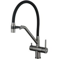 Смеситель для кухни Gappo Оружейная сталь Черный арт-G4398-89 — фото 1, Смесители для кухни