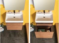 Тумба под раковину Aquanet Нью-Йорк 60 подвесная Орех арт-203945 — фото 11, Тумбы под раковину