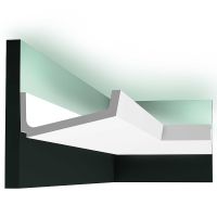 Профиль для скрытого освещения Orac Decor 2000x76x171 мм арт-C352 — фото 1, Карнизы
