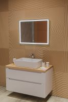 Зеркало Silver Mirrors Ливия 80 с подсветкой с сенсорным выключателем и диммером арт-ФР-00000942 — фото 5, Зеркала в ванную комнату