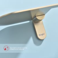 Держатель туалетной бумаги Raglo с полкой Золото матовое арт-R300.03.03 — фото 4, Держатели туалетной бумаги
