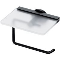 Держатель туалетной бумаги AM.PM X-Joy с полкой Черный матовый арт-A85A341522 — фото 1, Держатели туалетной бумаги