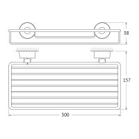 Полка корзина FBS Nostalgy Хром арт-NOS 049 — фото 2, Полки для ванной и душа