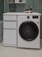 Тумба с раковиной Orange Sistema 100 L Белая глянцевая арт-ST-40TUW+RAL — фото 2, Тумбы с раковиной