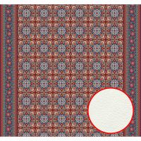 Фреска Ortograf Arabesque 33455 Фактура флок FLK Флизелин (3,2*3) Красный/Синий, Орнамент арт-33455 (флок FLK) — фото 1, Фрески