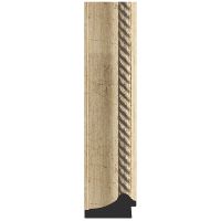 Зеркало Evoform Exclusive 113х53 с фацетом в багетной раме - Состаренное серебро с плетением 70 мм арт-BY 1142 — фото 2, Зеркала в ванную комнату