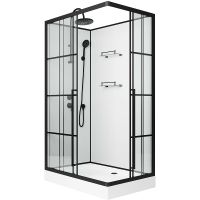 Душевая кабина Niagara Standart 100x80 L без гидромассажа арт-ST100/80/15QL/KL/BKT — фото 9, Душевые кабины