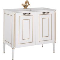 Товар: Тумба под раковину Aquanet Паола 90 Белая золото арт-186116 - фото 1 Тумба под раковину Aquanet Паола 90 Белая золото арт-186116 — фото 1, Тумбы под раковину