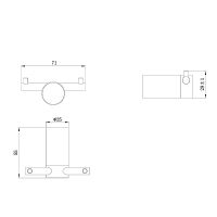 Товар: Двойной крючок Raiber Graceful Черный матовый арт-RPB-80005 - фото 3 Двойной крючок Raiber Graceful Черный матовый арт-RPB-80005 — фото 3, Крючки для полотенец