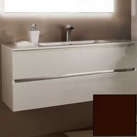 Тумба с раковиной SanVit Кубэ-2 100 в цвете Ral подвесная Шоколад арт-kkube2100 — фото 1, Тумбы с раковиной