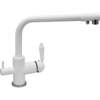 Смеситель для кухни Seaman Barcelone Белый арт-SSL-5384-SG — фото 1, Смесители для кухни