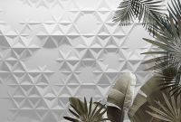 Фреска Ortograf Forma 32621 Фактура бархат FX Флизелин (4*2,7) Белый/Зеленый, Геометрия/Листья арт-32621 (бархат FX) — фото 2, Фрески