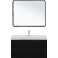 Тумба под раковину Aquanet Вега 100 подвесная Черная арт-329593 — фото 15, Тумбы под раковину