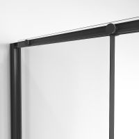 Душевой уголок Niagara Nova 90х90 профиль Черный матовый стекло прозрачное арт-NG-84-9AB-A90B-34 — фото 7, Квадратные душевые уголки