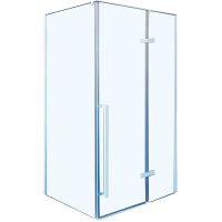 Душевой уголок Ceruttispa 120х90 профиль Белый стекло прозрачное арт-C1AW — фото 7, Прямоугольные душевые уголки