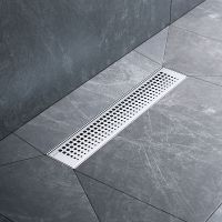 Душевой лоток AM.PM MasterFlow 40 с решеткой Хром матовый Cut Gradient арт-W01SC-P11-040-01SB — фото 5, Душевые лотки