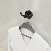 Двойной крючок Fixsen Comfort Black Черный матовый арт-FX-86005A — фото 3, Крючки для полотенец