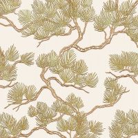 Обои Alessandro Allori Four Seasons Винил на флизелине (1,06*10) Зеленый/Бежевый, Деревья арт-1602-3 — фото 1, Обои для стен