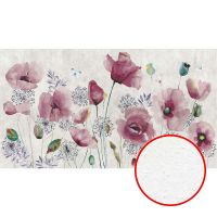 Фреска Ortograf Цветы 34078 Фактура бархат FX Флизелин (4,9*2,7) Серый/Красный, Цветы/Живопись арт-34078 (бархат FX) — фото 1, Фрески