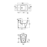 Биде Simas Baden Baden Белое арт-BB04bi*1 — фото 3, Биде напольные