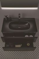 Тумба под раковину Ideal Standard Tesi 80 подвесная Черный шелк арт-T0051ZT — фото 4, Тумбы под раковину