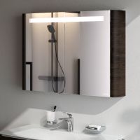 Зеркальный шкаф AM.PM Sensation 100 с подсветкой Табачный дуб арт-M30MCX1001TF — фото 3, Зеркальные шкафы в ванную