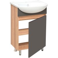 Товар: Тумба под раковину Runo Лада 40 Графит арт-00-00001195 - фото 2 Тумба под раковину Runo Лада 40 Графит арт-00-00001195 — фото 2, Тумбы под раковину