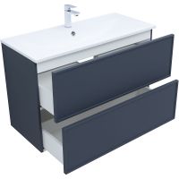 Тумба под раковину Aquanet Арт 100 подвесная Маренго арт-313267 — фото 3, Тумбы под раковину