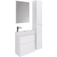 Шкаф пенал Dreja Slim 30 подвесной Белый глянец арт-99.0406 — фото 7, Пеналы для ванной комнаты