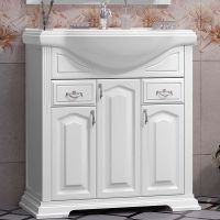 Тумба под раковину Opadiris Риспекто 80 Белая матовая арт-00-00006024 — фото 1, Тумбы под раковину