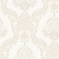 Обои Roberto Borzagi King Винил на флизелине (1,06*10) Белый, Дамаск арт-90115-1 — фото 1, Обои для стен