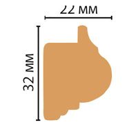 Товар: Багет Decomaster 2900x32x22 мм арт-651-176S - фото 2 Багет Decomaster 2900x32x22 мм арт-651-176S — фото 2, Багеты